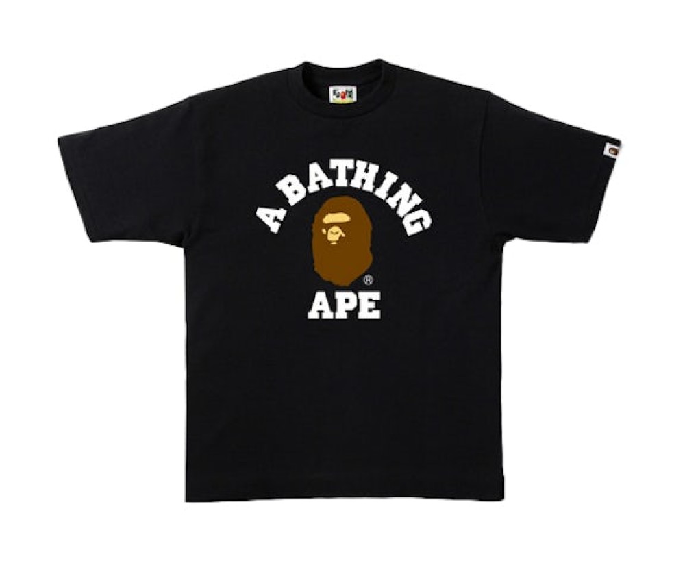Trendy Brand Bape Cotton Heavy Camouflage Cartoon Monkey Print Unisex Short Sleeve Shark Ape Man Loose T-Shirt Top
